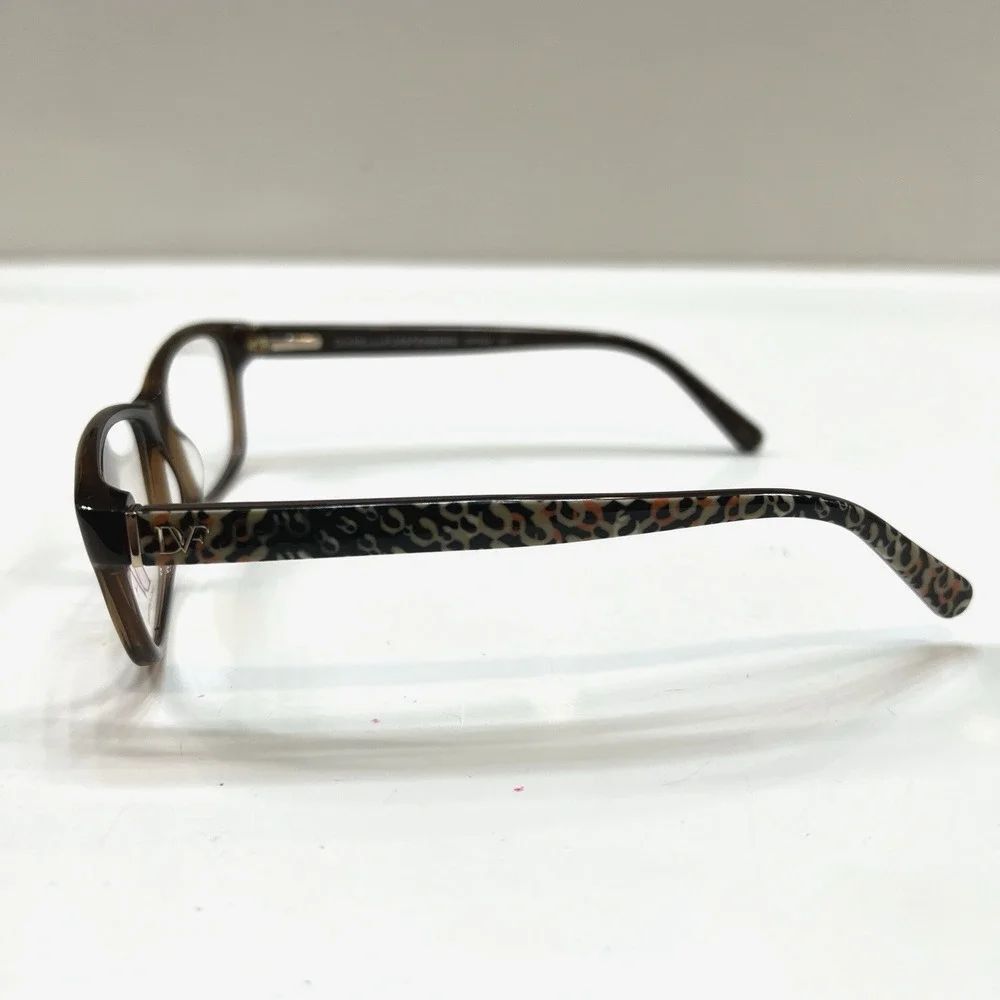 NEW Diane von Furstenberg 5054 201 Translucent Brown Eyeglasses Frames 50-15-135 - Picture 4 of 7